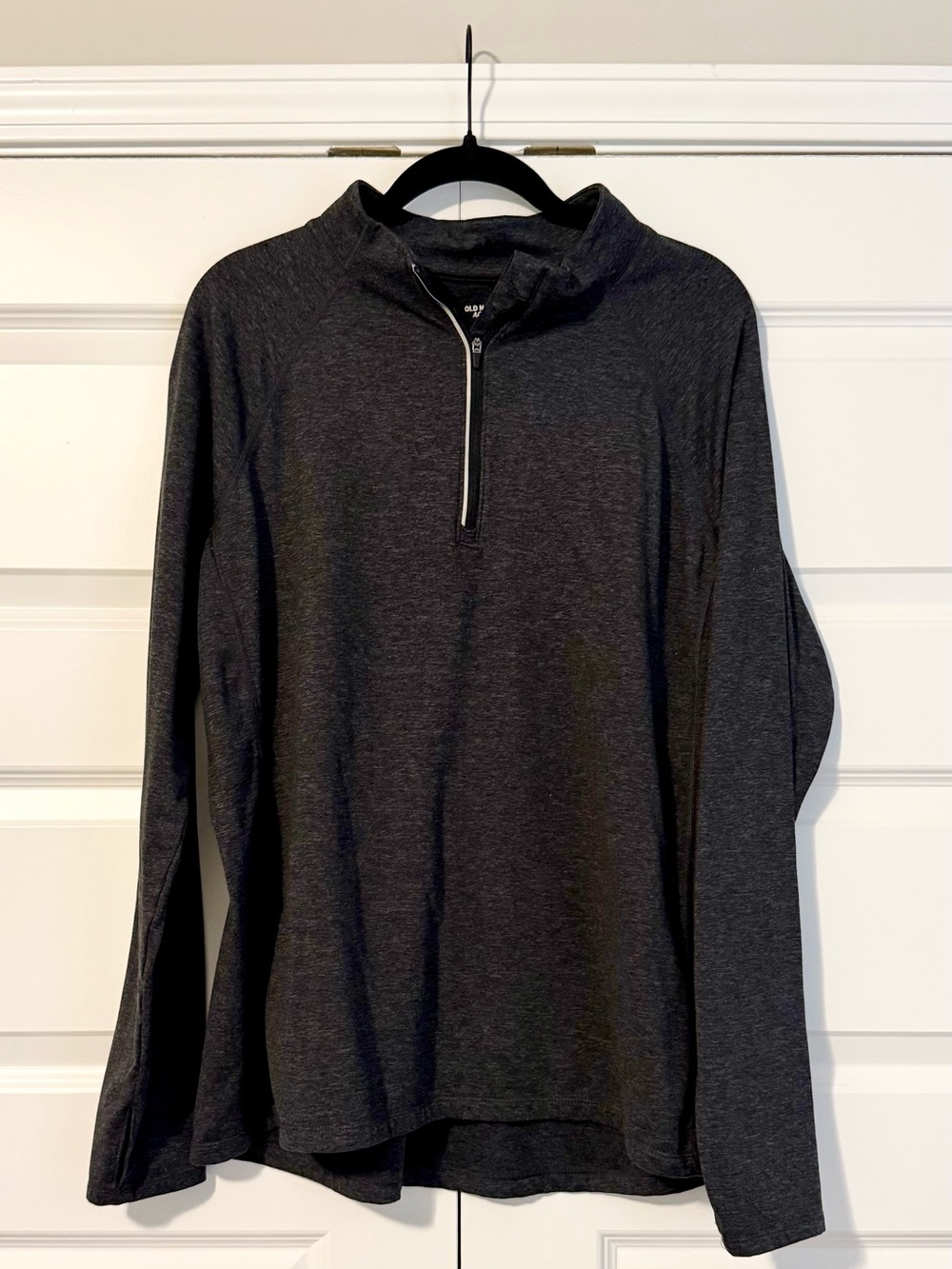 Old Navy Charcoal Quarter-Zip Go-Dry Jacket
